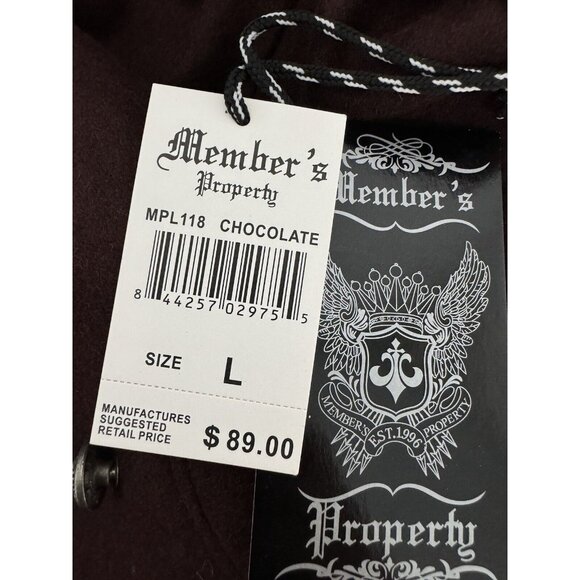 Member's Property women's wool blend lined jacket collared double breast size L - Picture 10 of 13